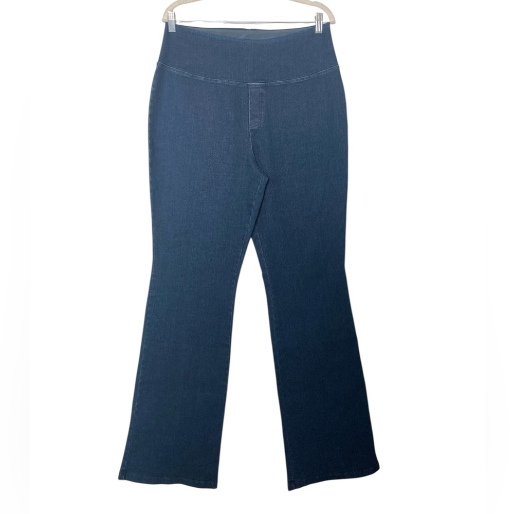 Women with Control Renee Greenstein My Wonder Denim Tummy Control Flared Pants
